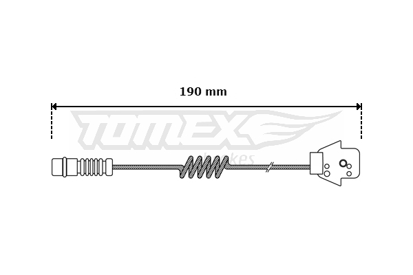 Сигнализатор, износ тормозных колодок - TX 30-05 TOMEX Brakes